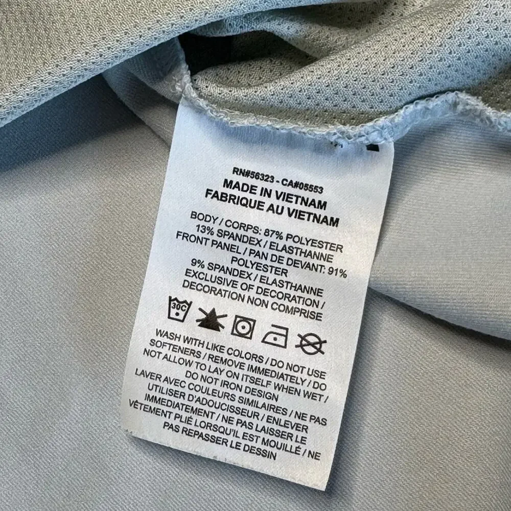 NIKE DRI-FIT Men’s Light Gray White Colorblock Short Sleeve Golf Polo Shirt
